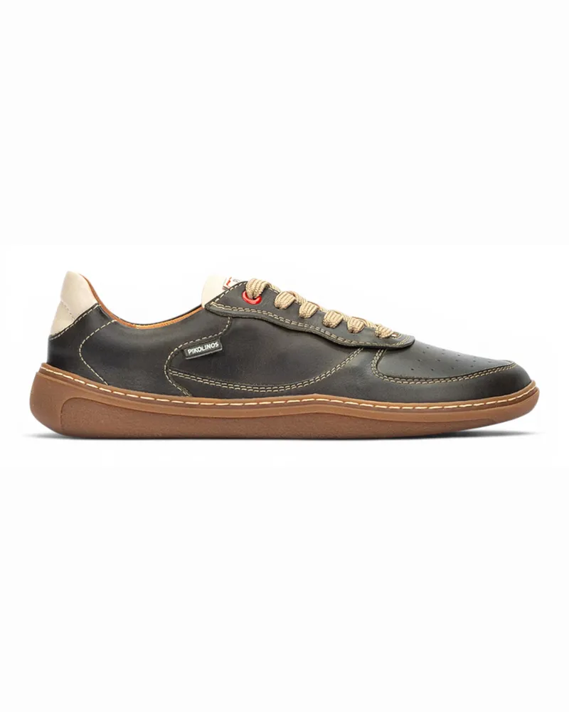 Pikolinos Pine Green Leather Sneakers Trainer Barfußschuhe – Aranjuez Grün