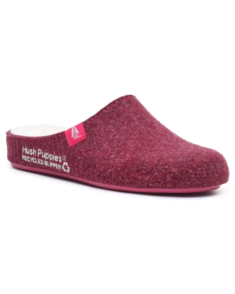 Hush Puppies Der gute Hausschuh Polyester Damen Bordeaux Hausschuhe Weinrot