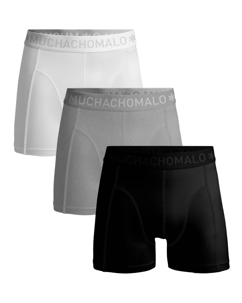 Muchachomalo Herren Boxershorts – 3er-Pack – Herren Unterhosen Mehrfarbig