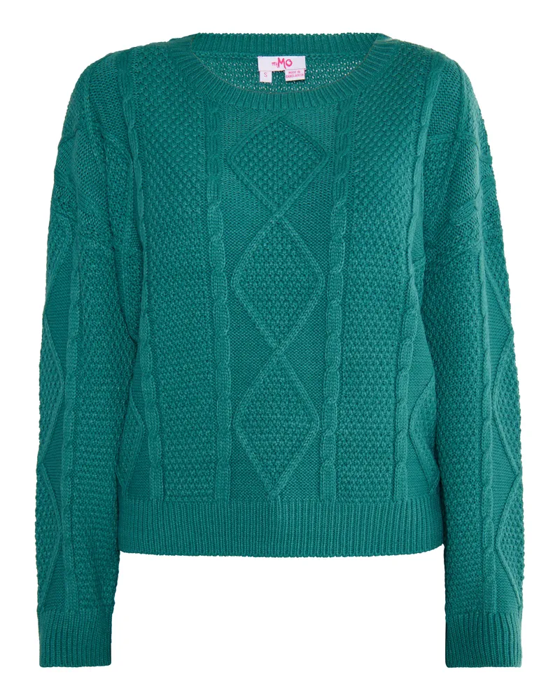 My Mo Strickpullover Damen grün Grün