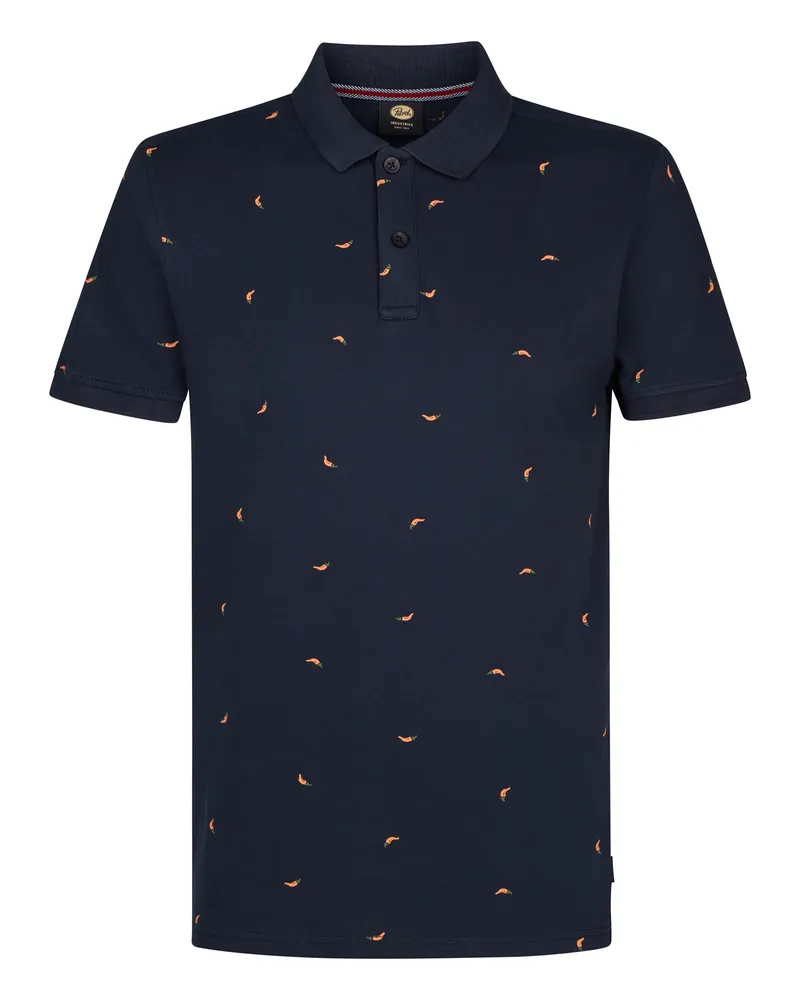 Petrol Industries Piqué-Poloshirt Escape - Marineblau Marineblau