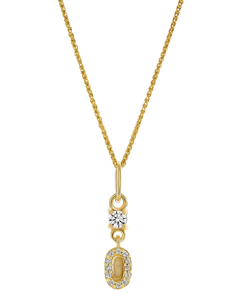 Orphelia Lily' Damen-Anhänger aus 925er Sterlingsilber mit Kette – Gold ZH-7582/G Gold