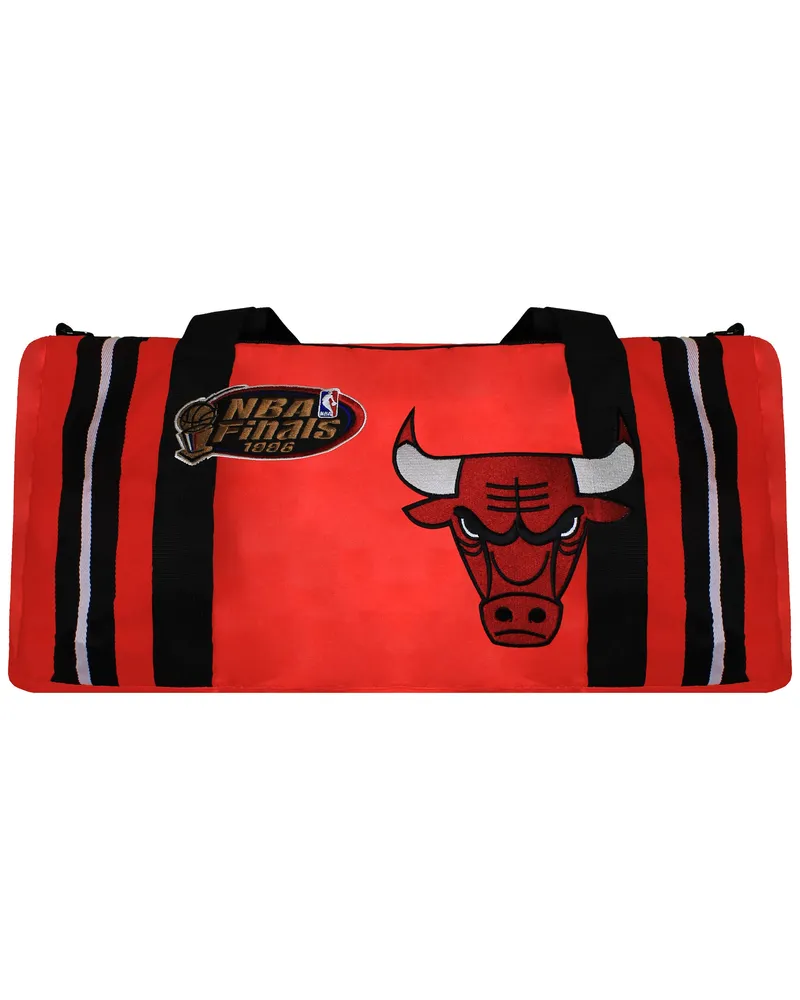 Mitchell & Ness NBA Chicago Bulls Satin Rote Reisetasche Rot