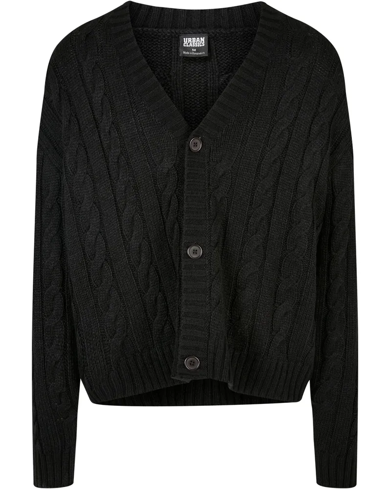 Urban Classics Strickjacke für Herren (Schwarz Schwarz