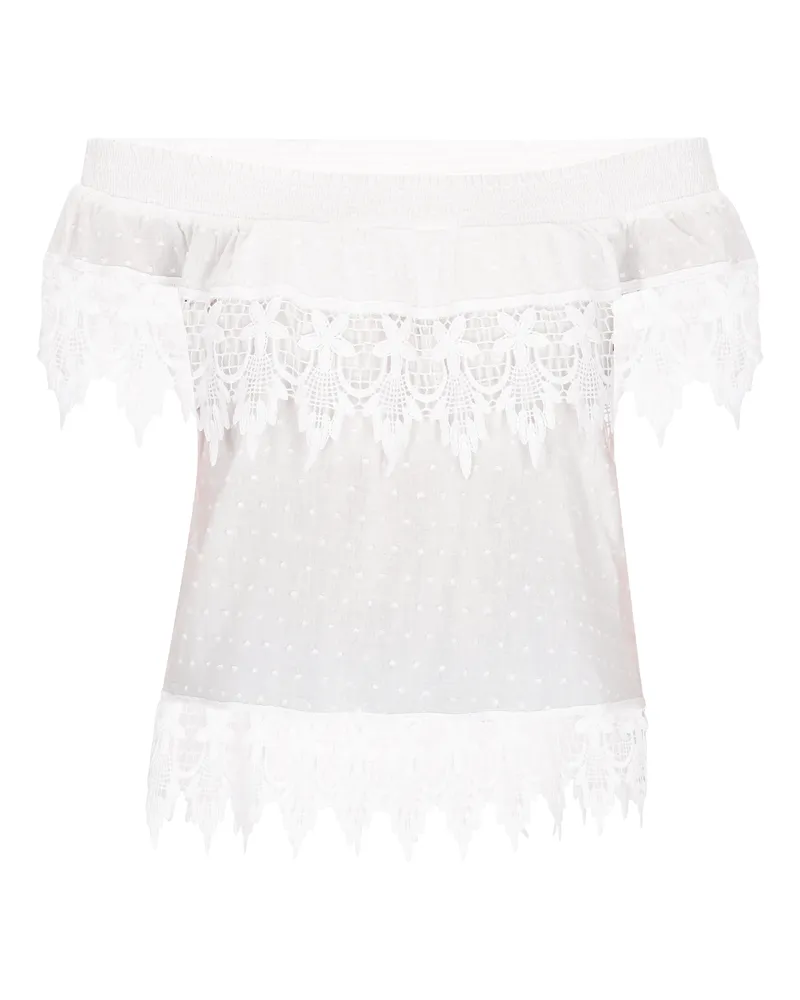 IZIA Bluse Frauen Weiß Weiß