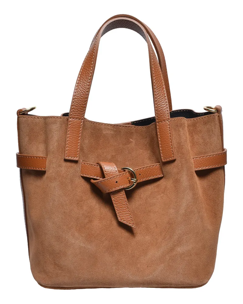 Isabella Rhea COGNAC Rindsledertasche Braun