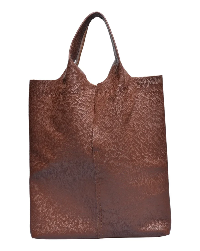Anna Luchini Kastanienbraun Rindsledertasche Dunkelbraun