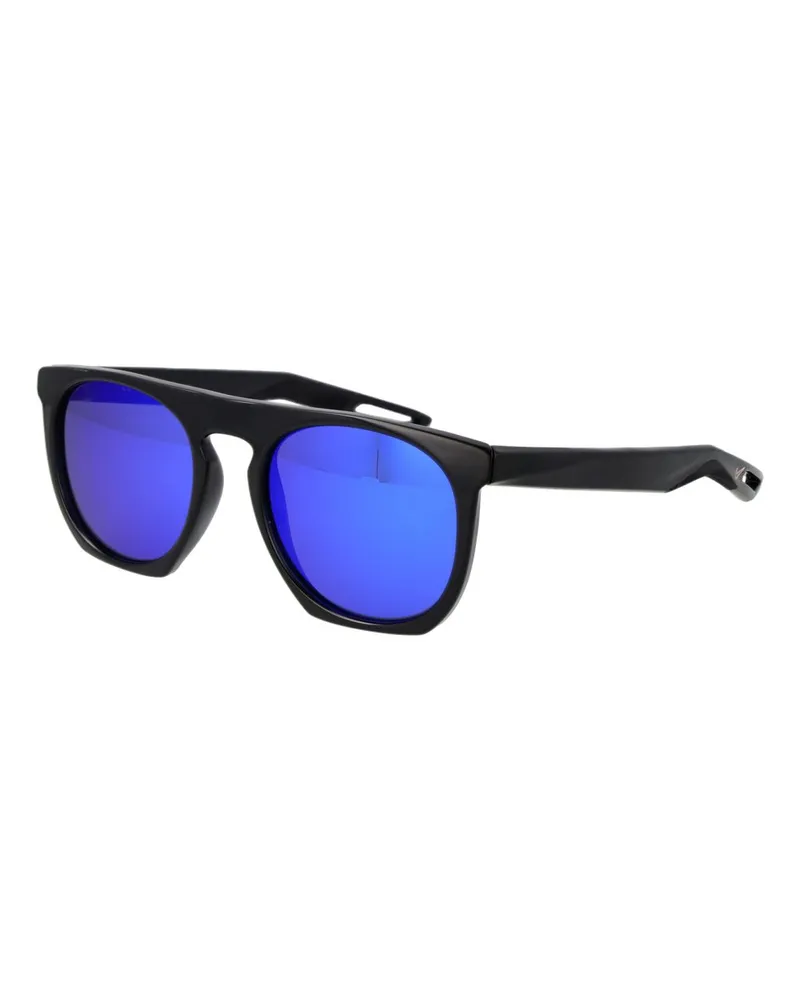 Nike Schwarze Edelstahl-Sonnenbrille Schwarz