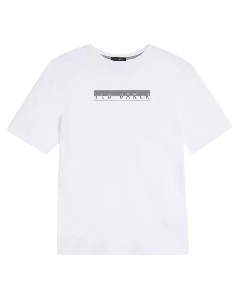 Ted Baker Weißes T-shirt Mit Grafikbox-logo Von  Albar Weiß