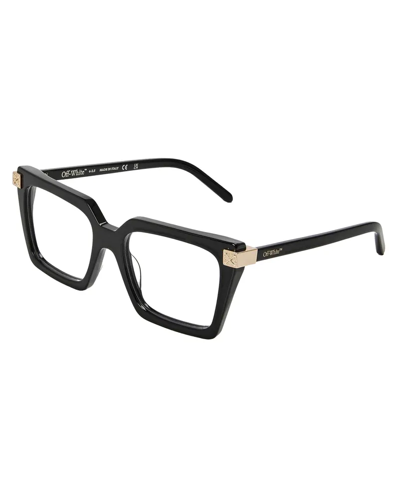 OFF-WHITE Off White - "Style 8t" Golddetail-Sonnenbrille für Herren/Damen Unisex (Schwarz Schwarz