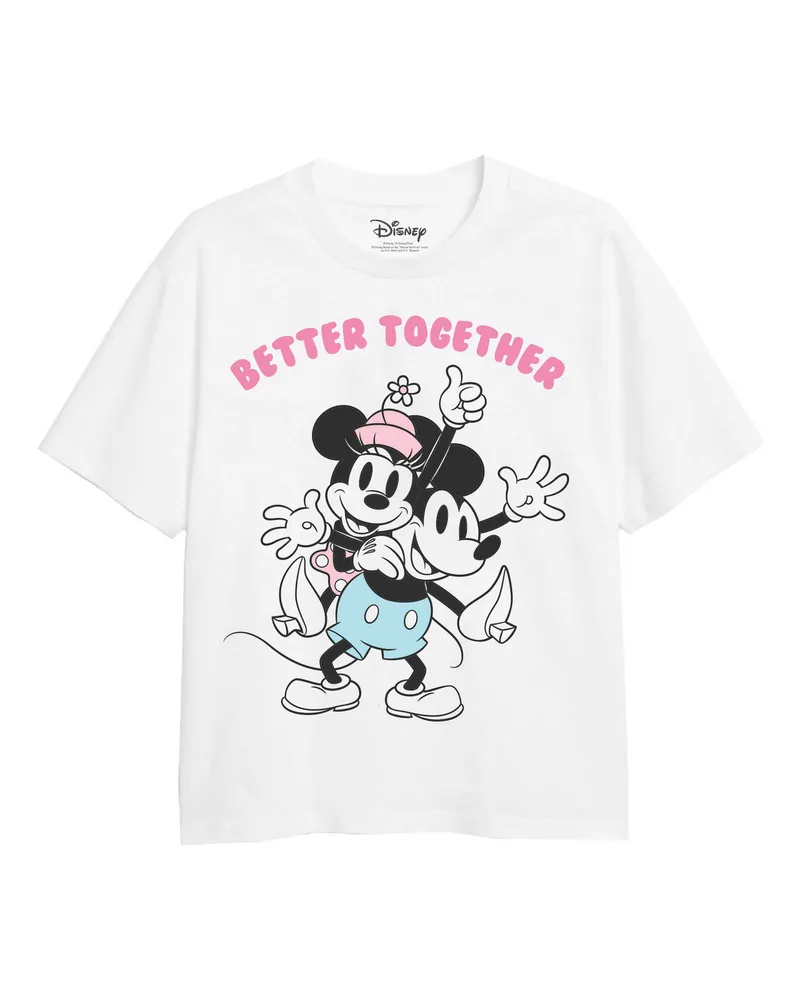 Disney Better Together" T-Shirt für Mädchen (Weiß Weiß