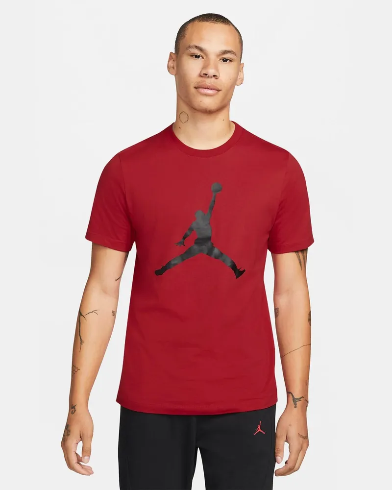 Nike Herren M J Jumpman SS Crew T Shirt in rot Rot