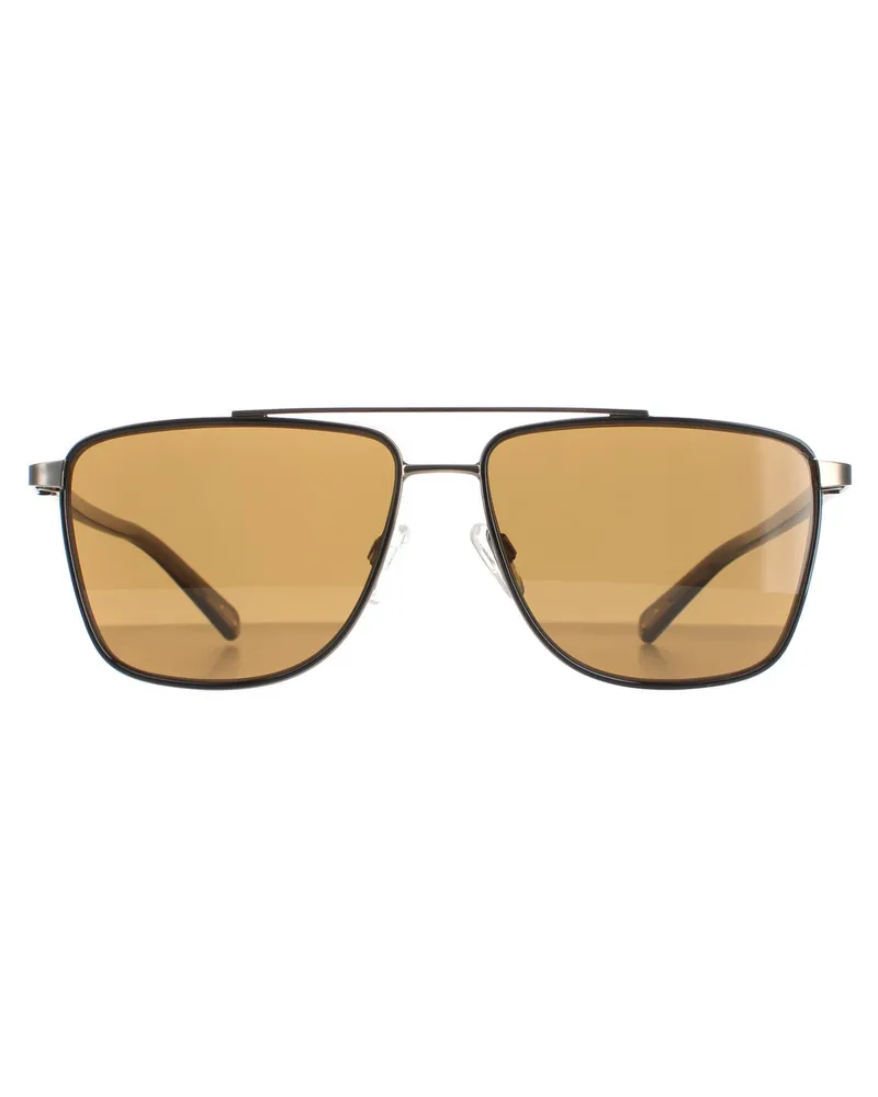 Ted Baker Square Herren Dunkelgrau Braun TB1577 Folke Grau