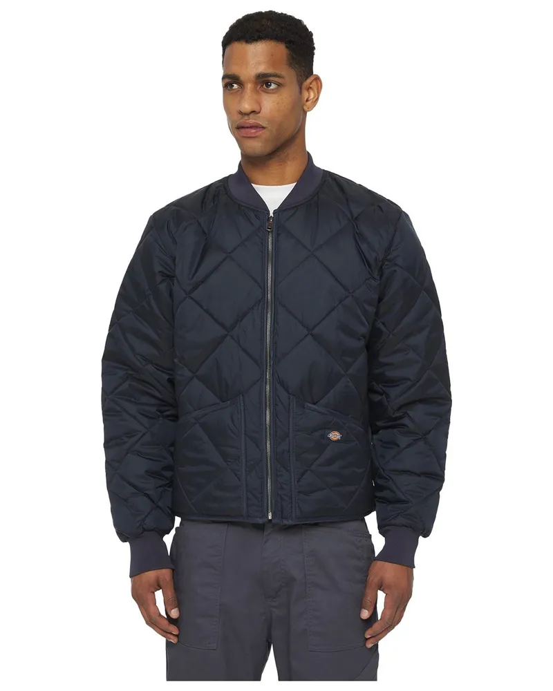 Dickies Herren-Steppjacke mit Diamond-Design - Marineblau Marineblau