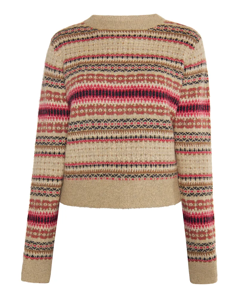 Usha Strickpullover Damen Beige Mehrfarbig Beige