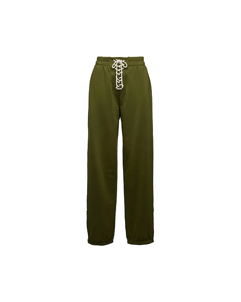 Puma x Rihanna Fenty Front-Lacing Damen Grüne Hose Grün