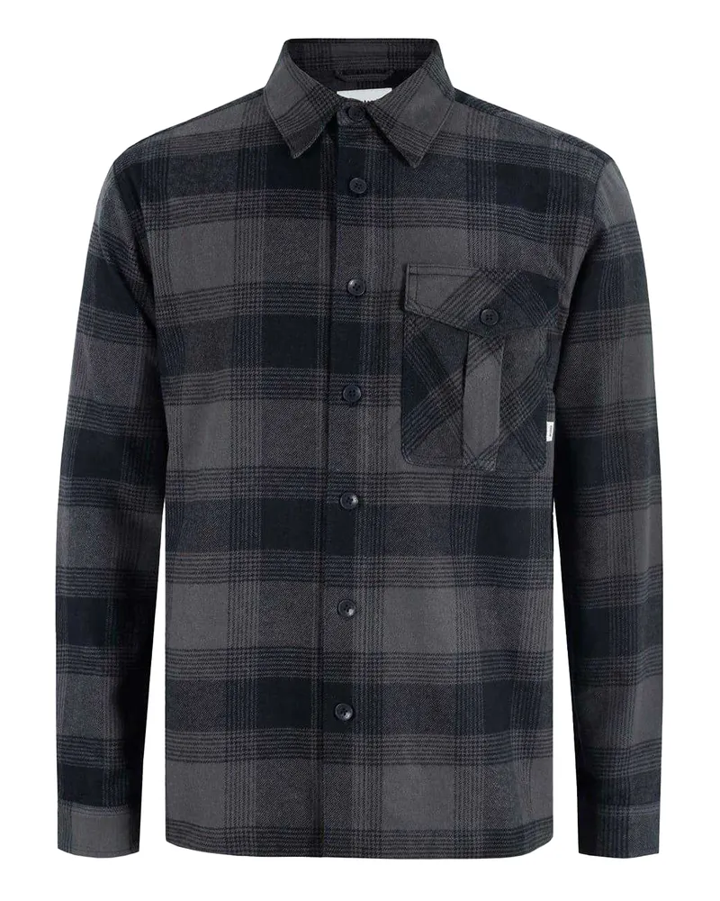 Firetrap Anthm" Hemd für Herren, Tasche, Langärmlig (Schwarz Schwarz