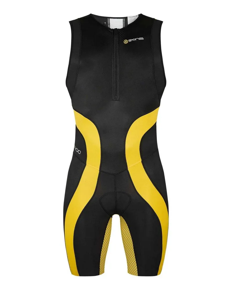 Skins Triathlon-Anzug für Herren, Triathlon (Schwarz Schwarz