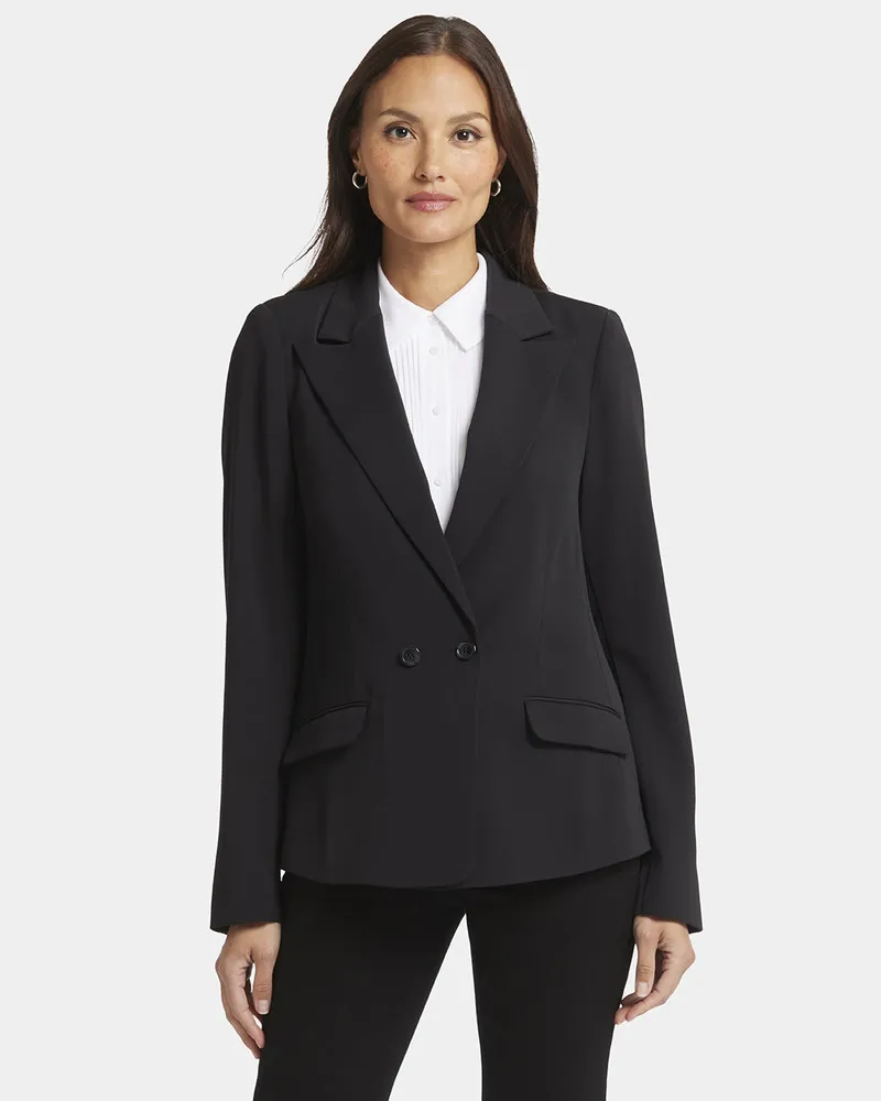 NYDJ not your daughter's Jeans  Moderner Blazer | Schwarz Schwarz