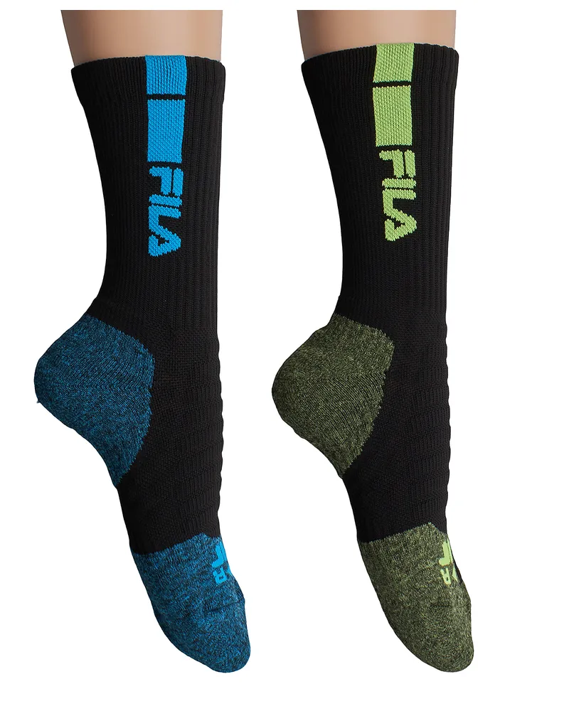 Fila Pack-2 Lange Laufsocken F2525 für Damen Mehrfarbig