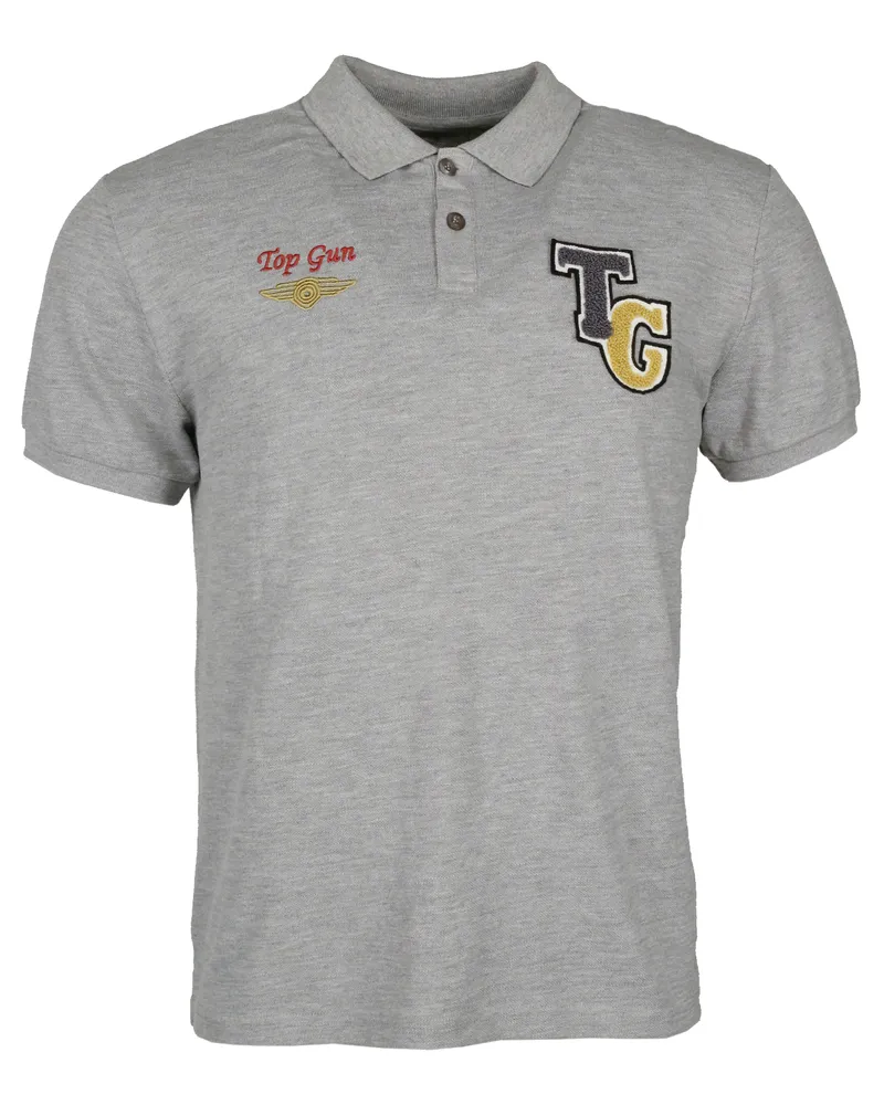 Top Gun Poloshirt TG202120071 - Grau Grau