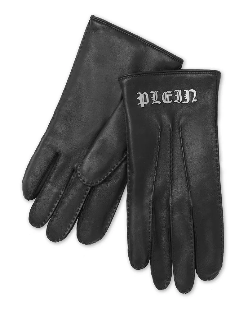Philipp Plein Handschuhe Gothic Plein Schwarz