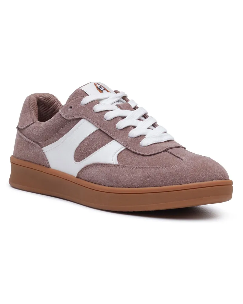 Hush Puppies Maura Wildleder Damen Sneakers in Steinfarbe Braun