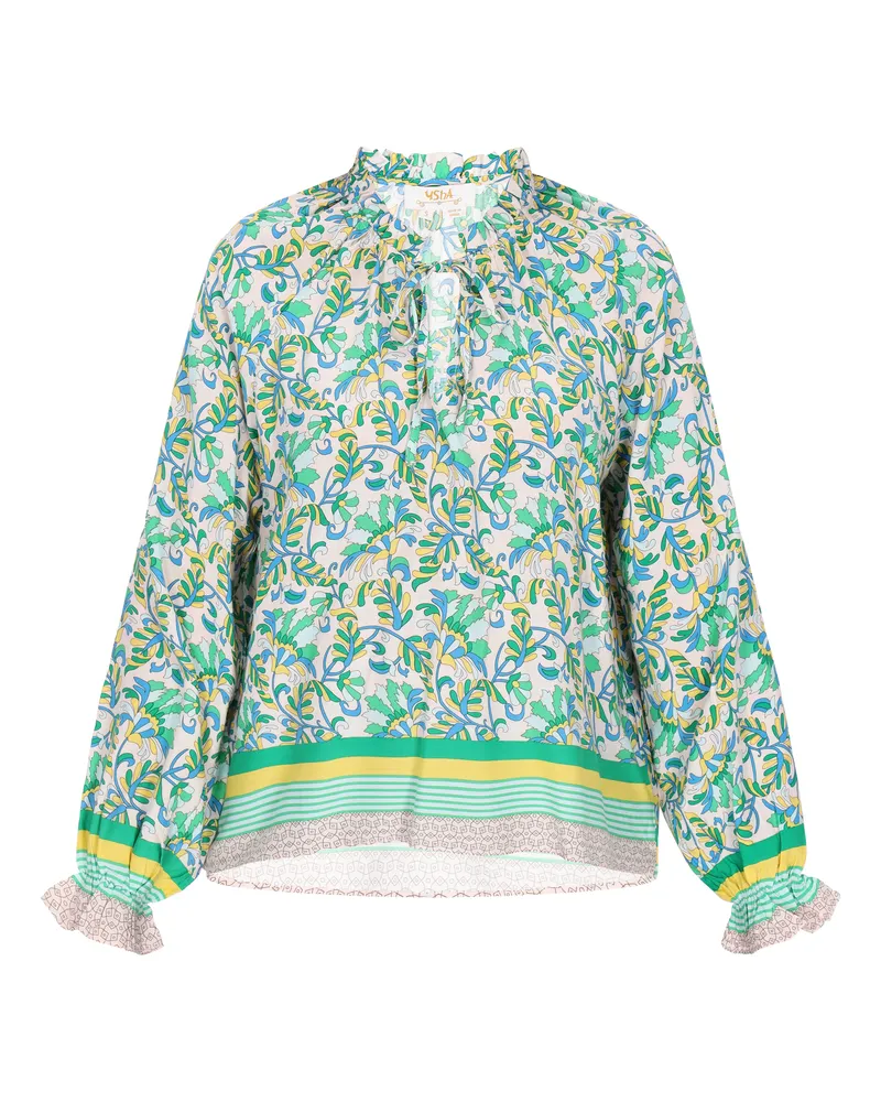 Usha Bluse Frauen grün mehrfarbig Grün