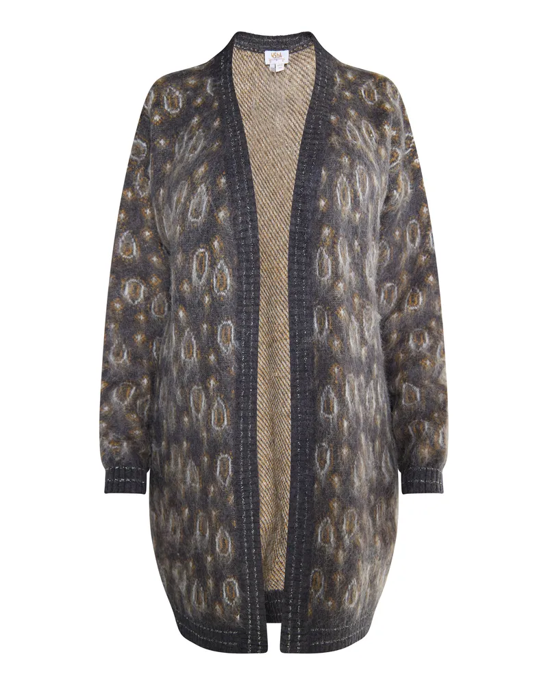 Usha Strickcardigan Damen Anthrazit Mehrfarbig Mehrfarbig