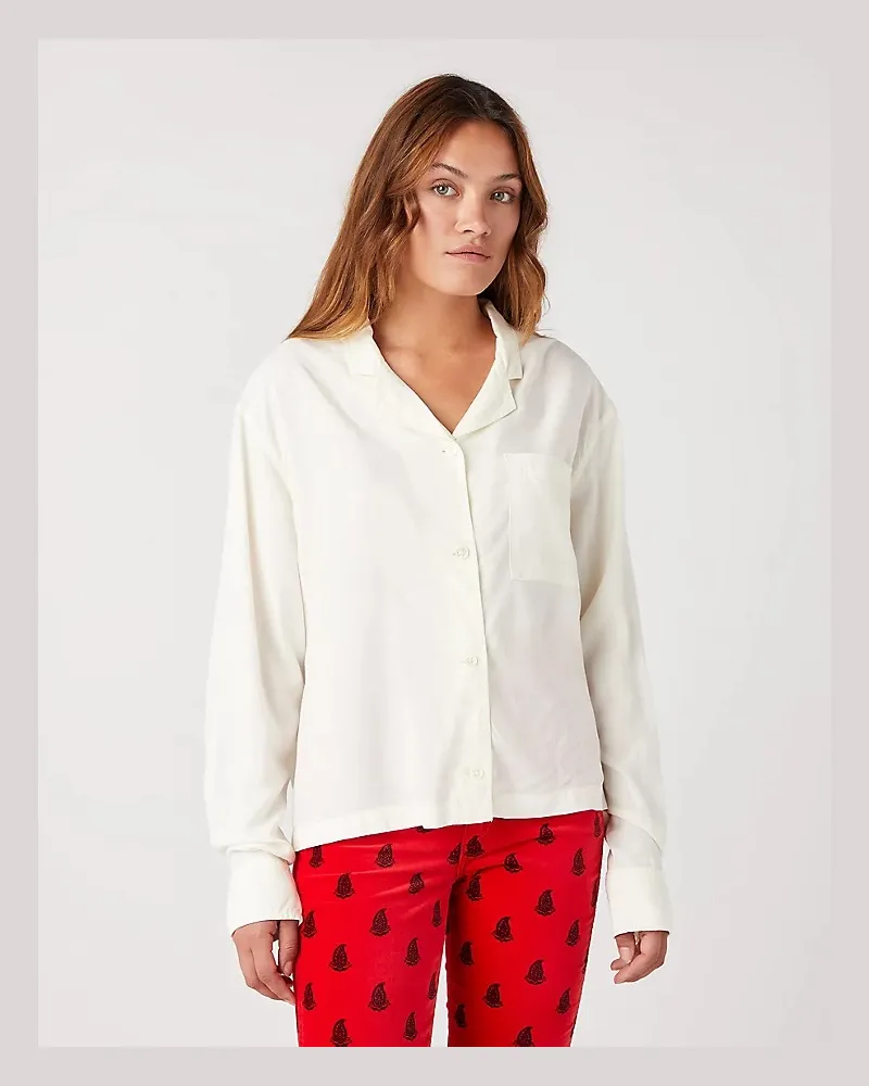 Wrangler BLOUSE PRISTINE BEIGE Weiß