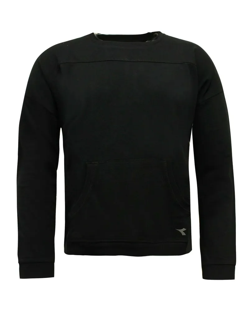 Diadora Womens Black Pullover Schwarz