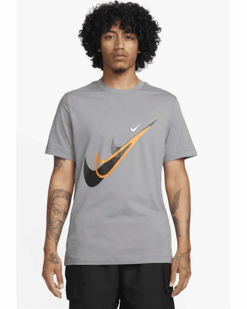 Nike Sportswear Standard Ausgabe Moto T Shirt in Grau Grau