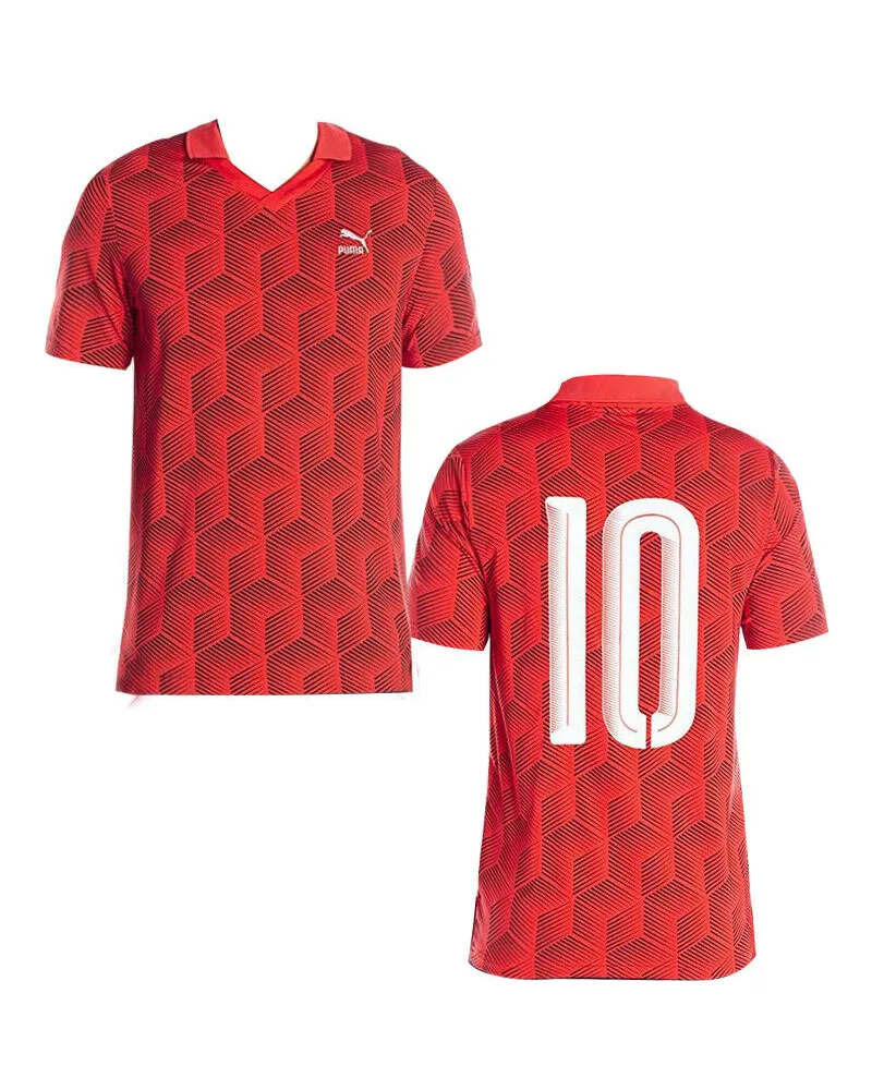 Puma Football Red T -Shirt - Herren Rot
