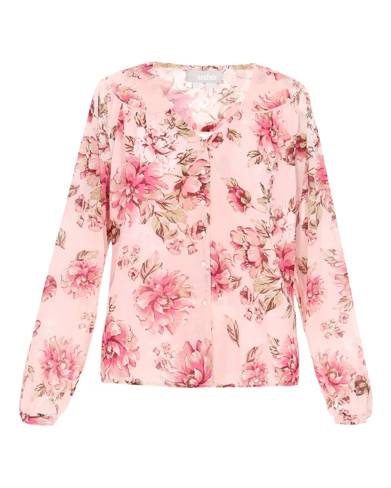 Usha Bluse Frauen hellrosa mehrfarbig Hellrosa
