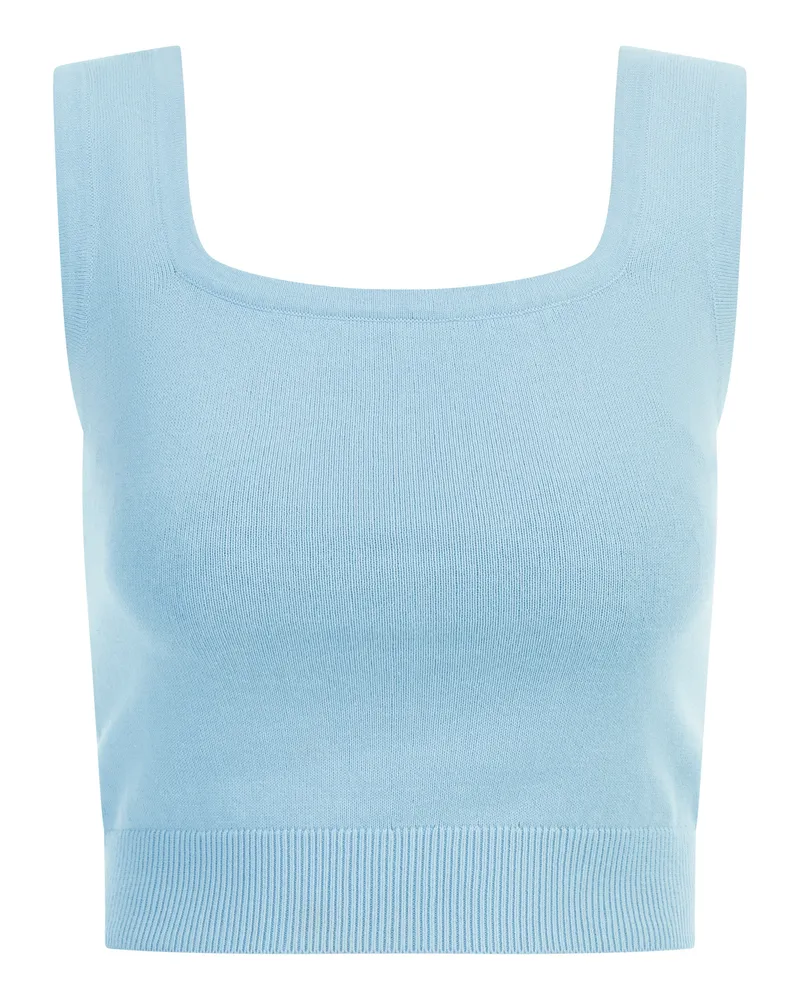 My Mo Strickoberteil Damen hellblau Hellblau