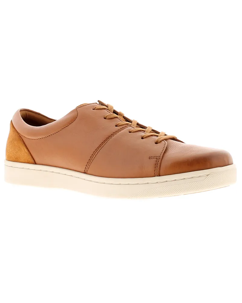 Clarks Kitna Vibe Mens Brown Trainer Cognac
