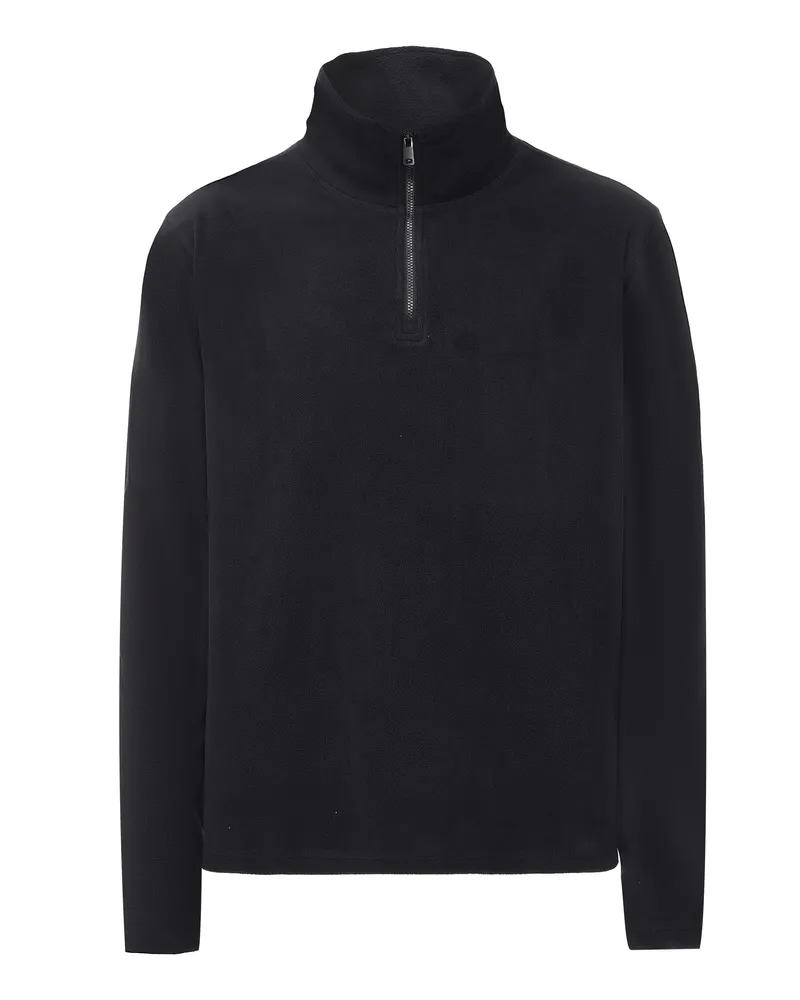 My Mo Fleecepullover Männer schwarz Schwarz