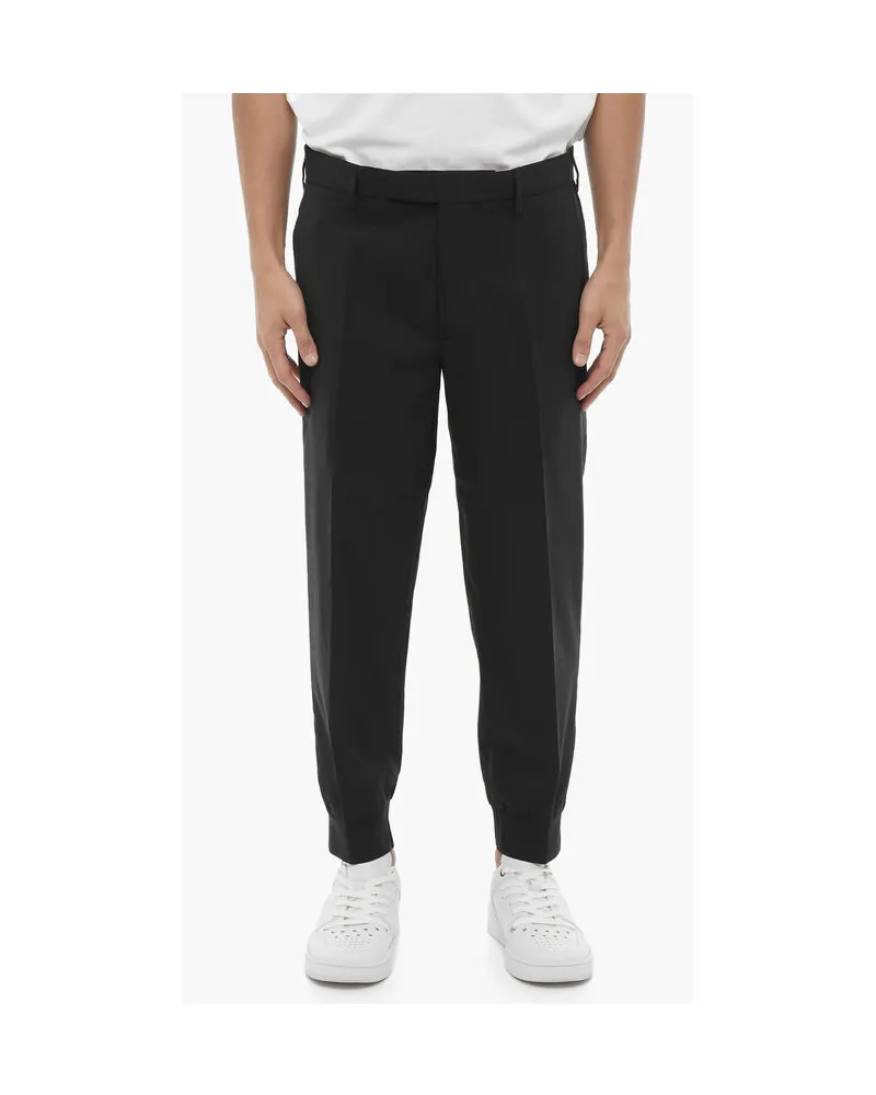 Neil Barrett Low Waist Slim Fit JACK Hose mit Bündchen in Mitternachtsblau Dunkelblau