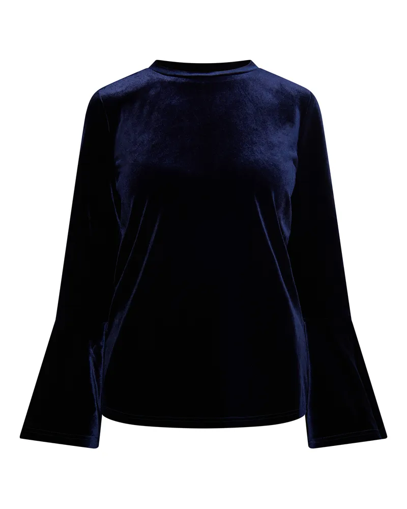 Usha Samtshirt Damen Marine Marineblau