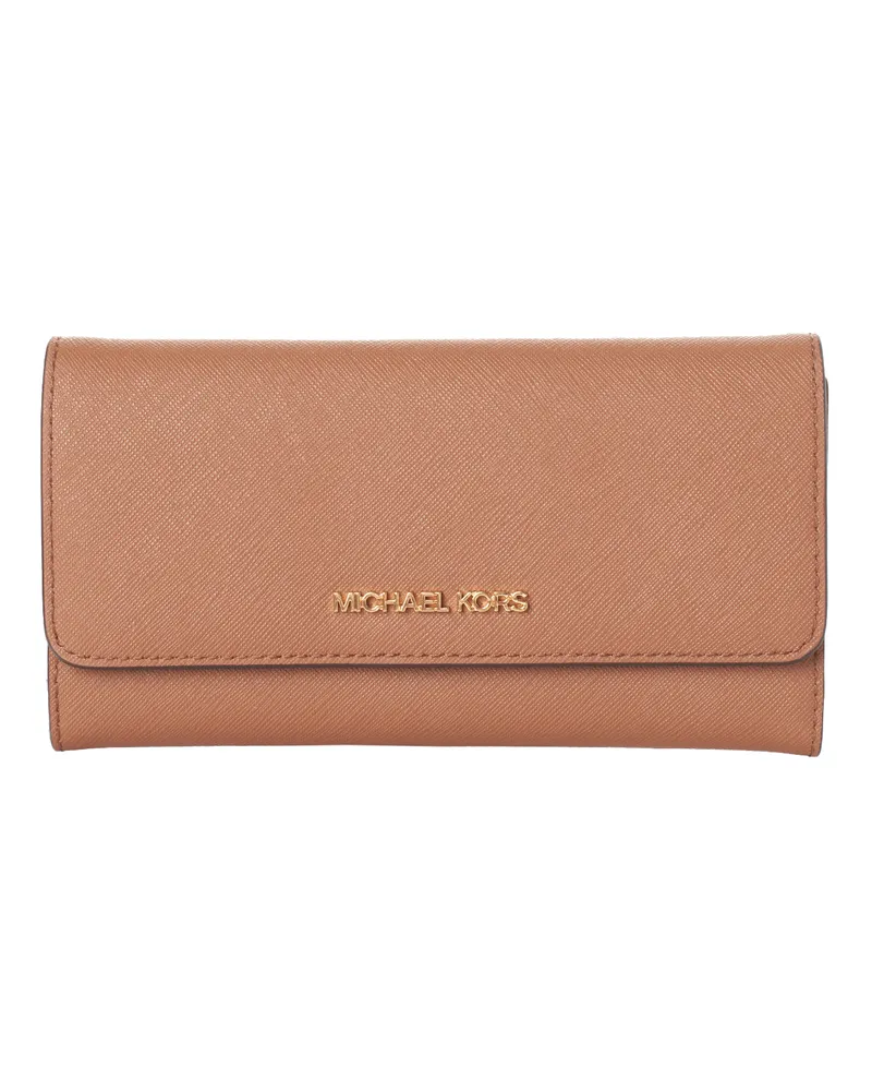 Michael Kors Lange Lederbrieftasche 35S8GTVF7L Damen Braun
