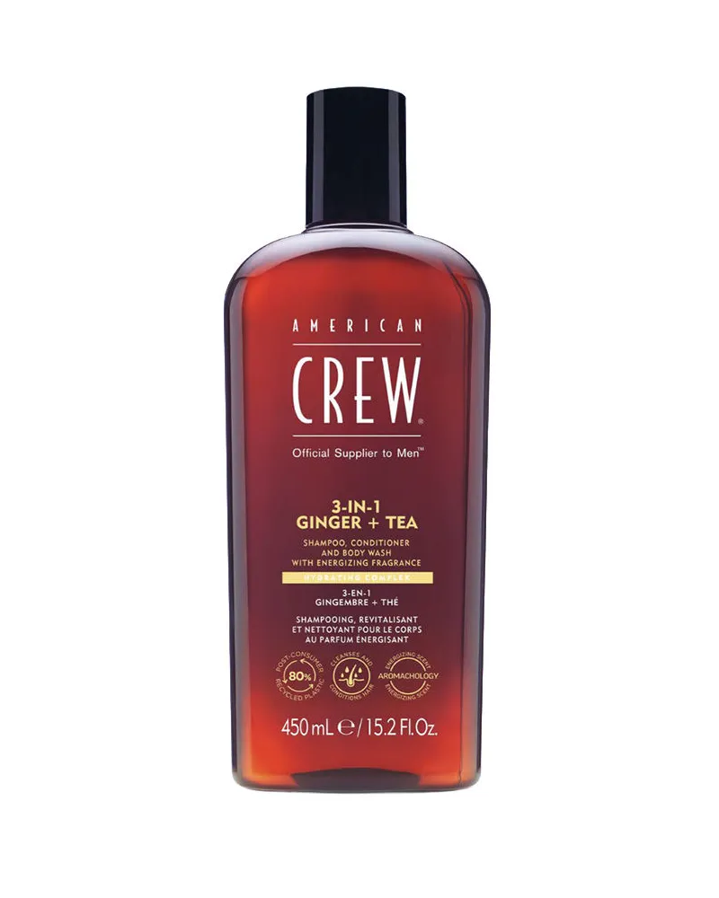 American Crew 3-in-1 Ingwer + Tee Shampoo 450 ml 