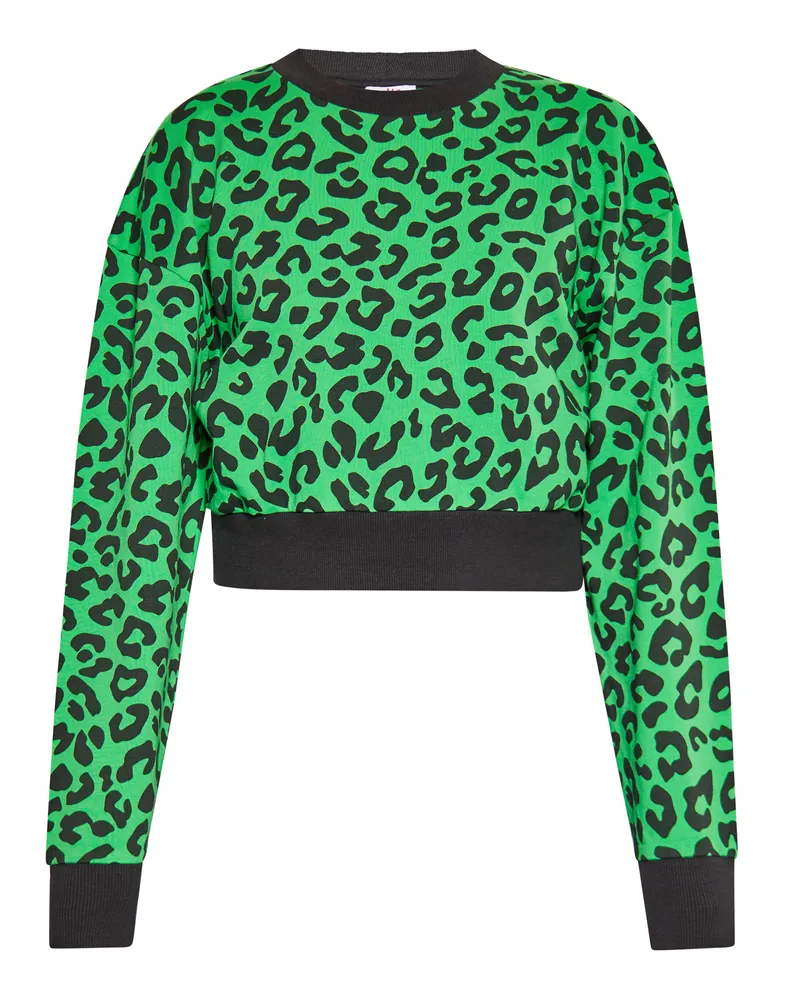 My Mo Sweatshirt Damen Grün Leo Grün