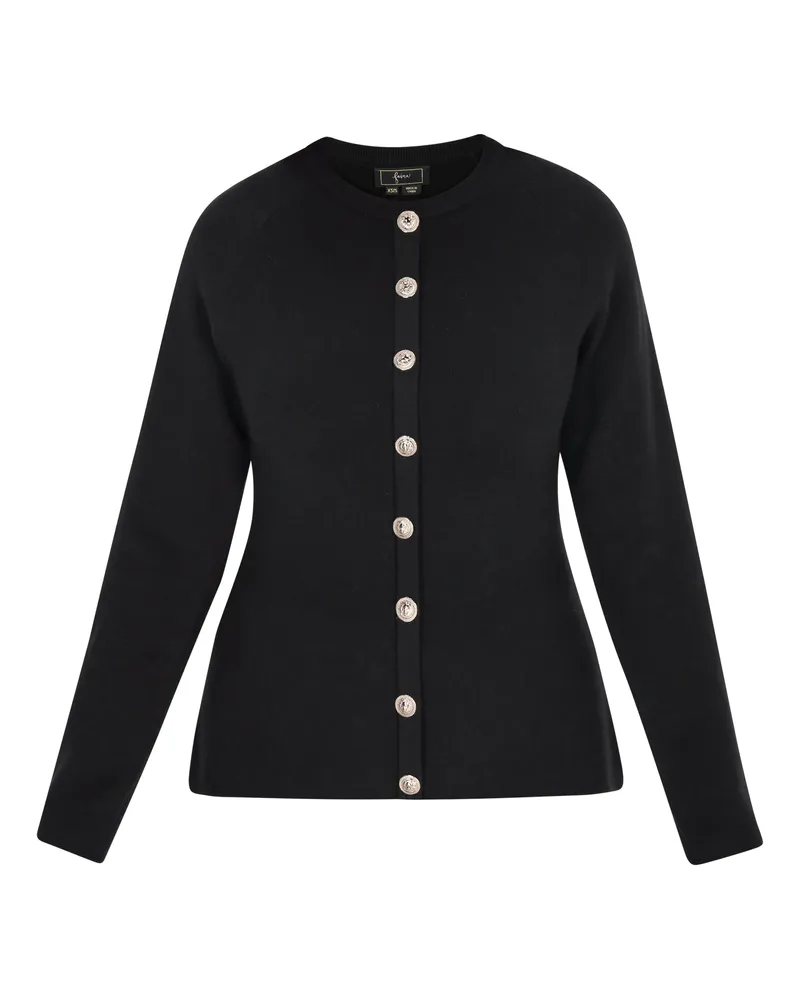FAINA Strickjacke Frauen Schwarz Schwarz