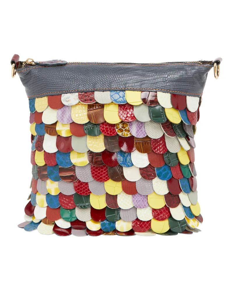 IZIA Umhängetasche Umhängetasche Frauen Dunkelrot Multicolor Mehrfarbig