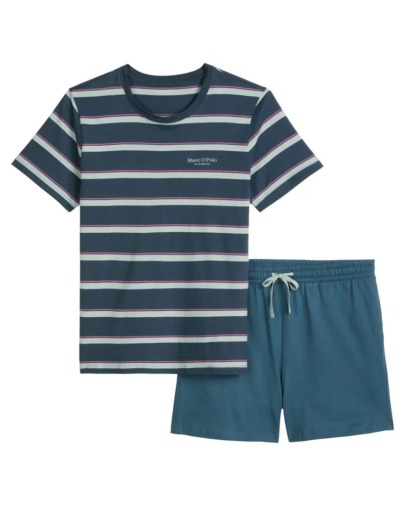 Marc O'Polo Marc O'Polo Herren Pyjama Mix N MatchSchlafanzug, Pyjama Set, Nachtwäsche Blau