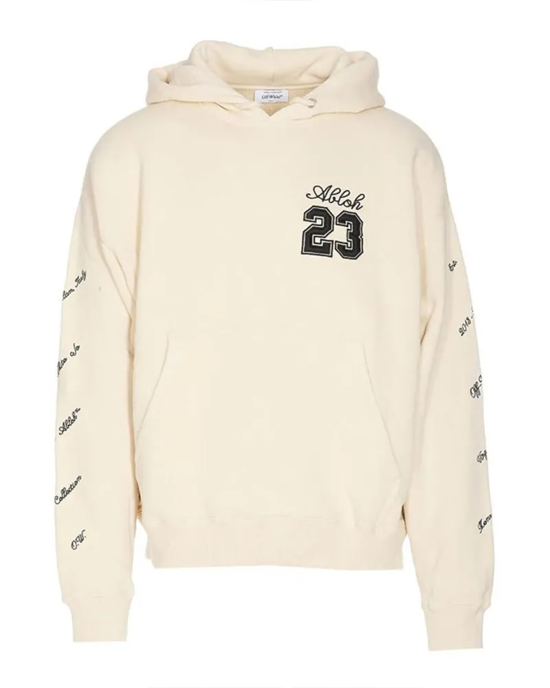 OFF-WHITE Abloh 23 Hoodie - Elfenbein Elfenbein