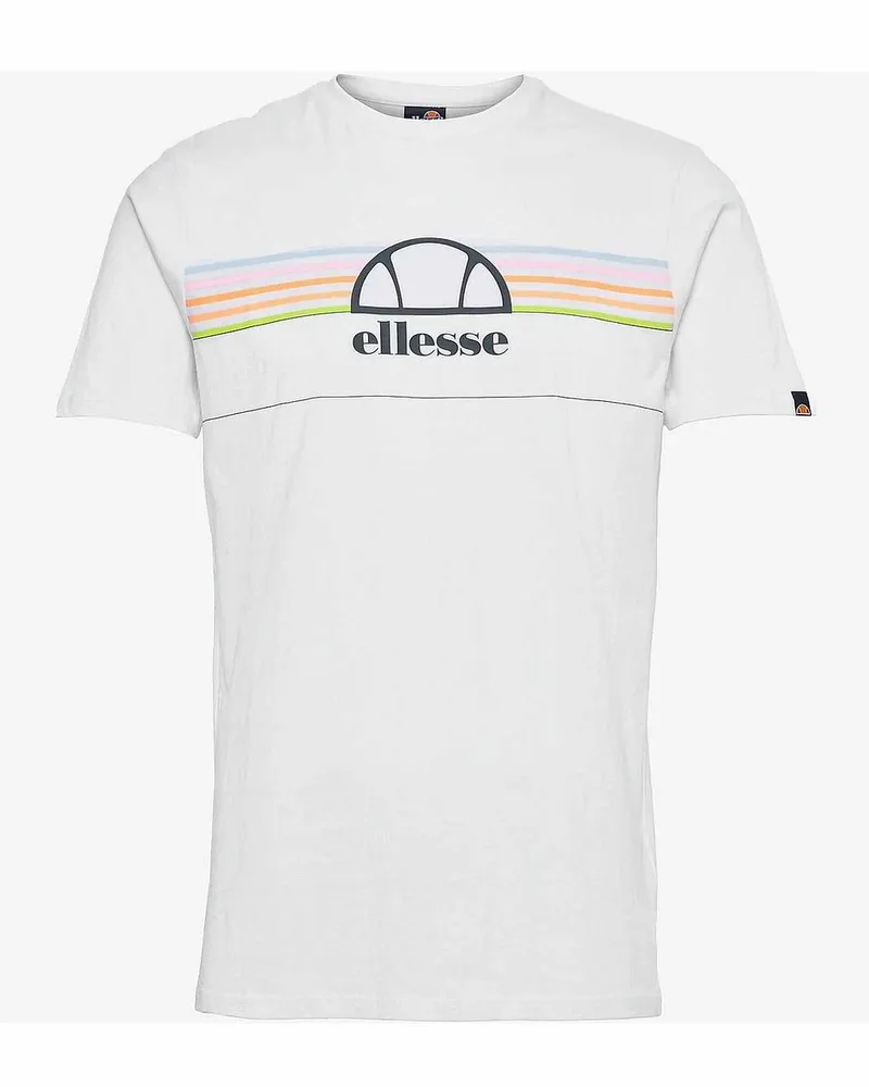Ellesse Lentamente Mens White T-Shirt Weiß