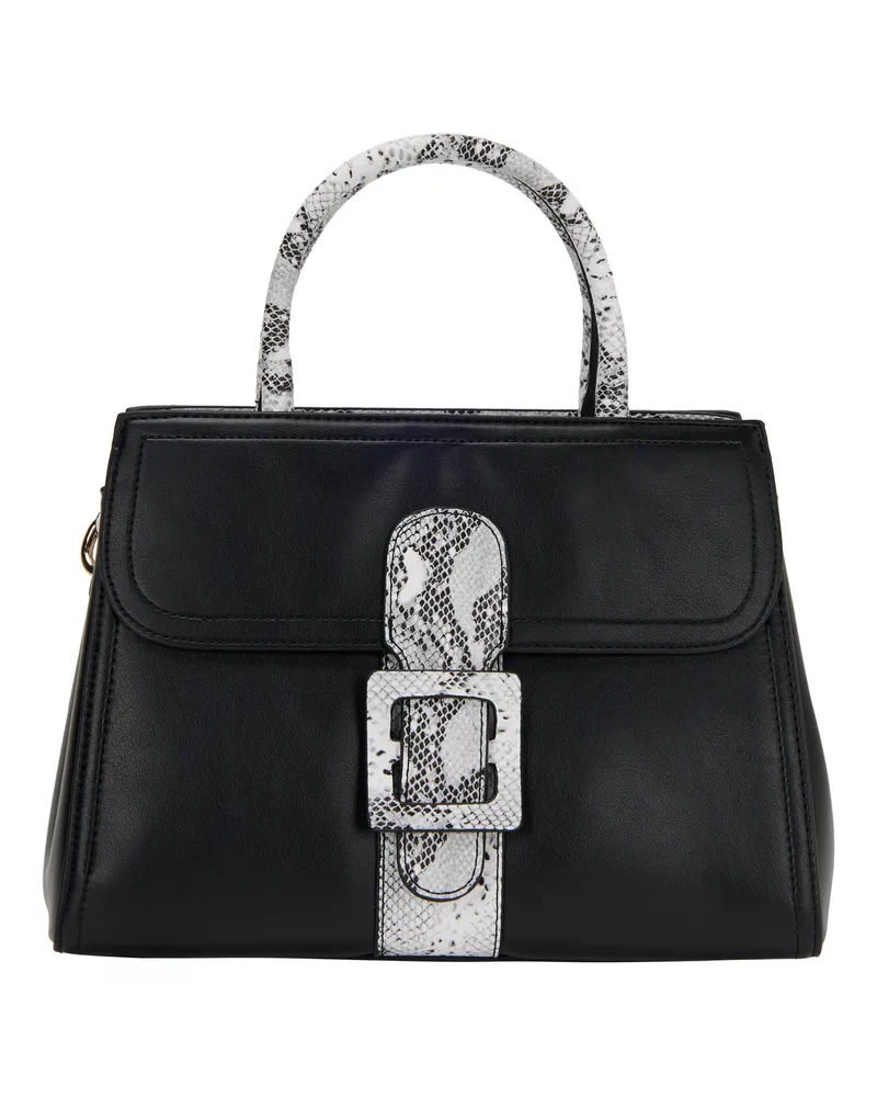 FAINA Handtasche Handtasche Frauen Schwarz Schwarz