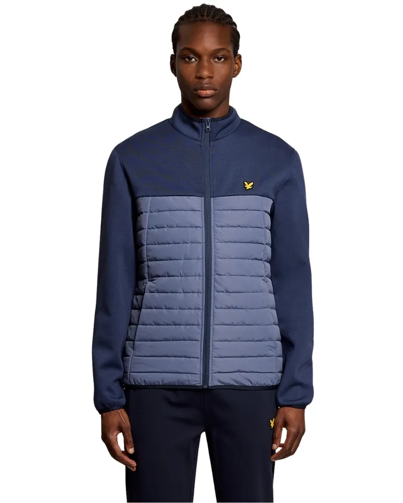Lyle & Scott True Indigo Sports Fleece Hybridjacke Marineblau