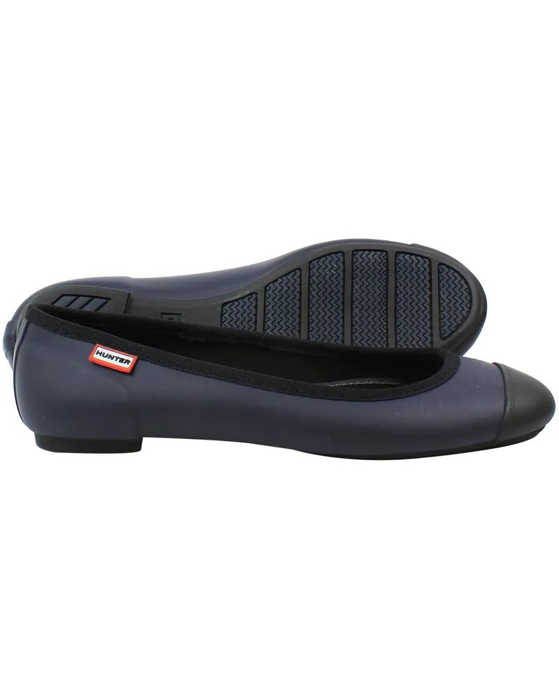 Hunter Original Ballet Damen Marineblaue Schuhe Blau
